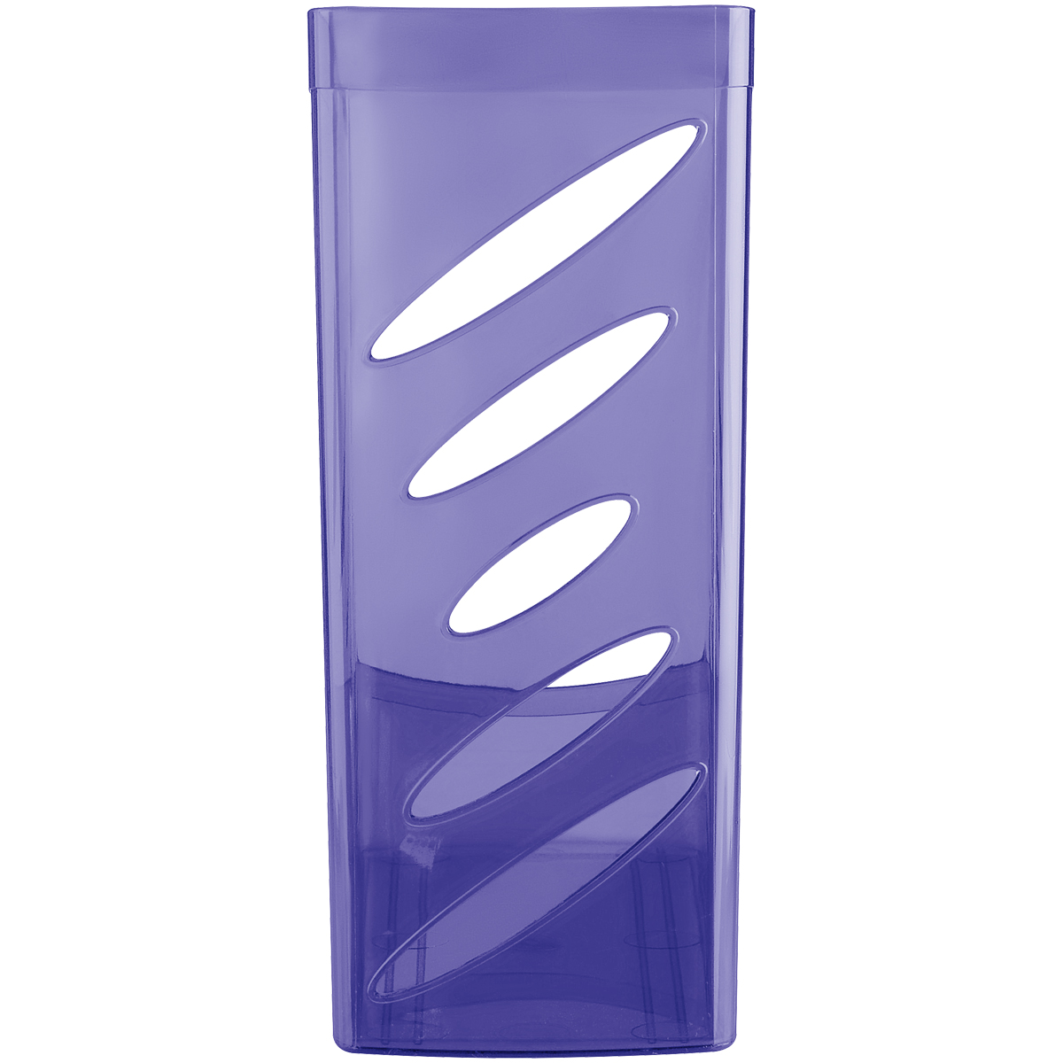 Лоток для бумаг вертикальный СТАММ "Тропик", тонированный фиолетовый, ширина 110мм - фото 5