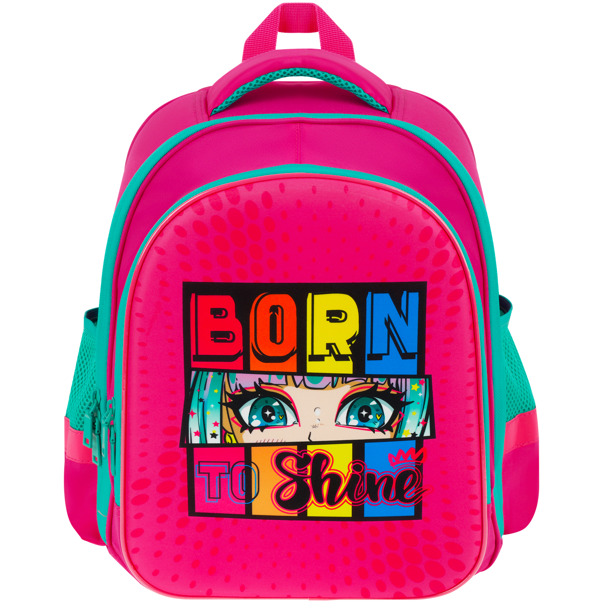 Ранец ArtSpace School Friend Light "Born to Shine" 35*29*12см, 2 отделения, 2 кармана, анатомическая спинка - фото 2