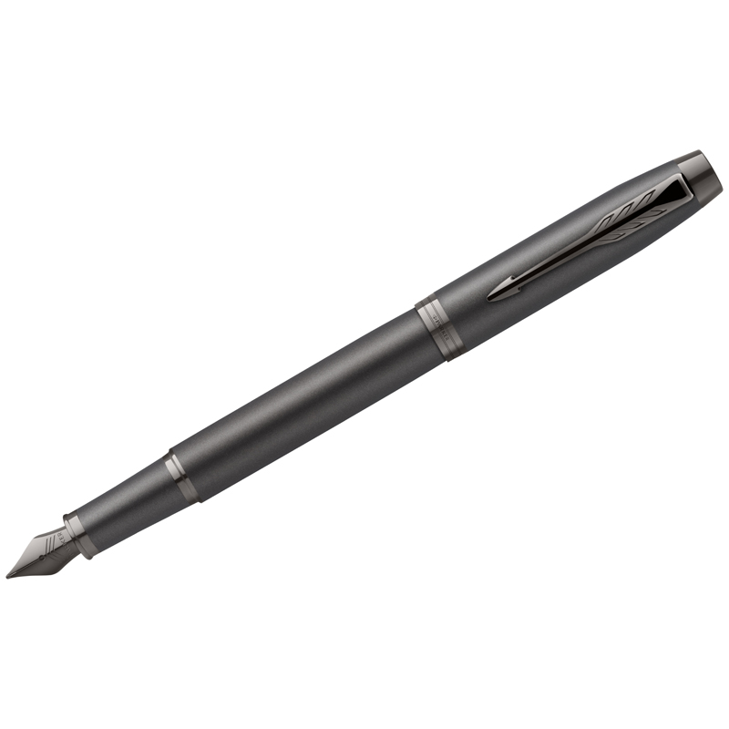 Ручка перьевая Parker "IM Professionals Monochrome Titanium" синяя, 0,8мм, подарочная упаковка - фото 1