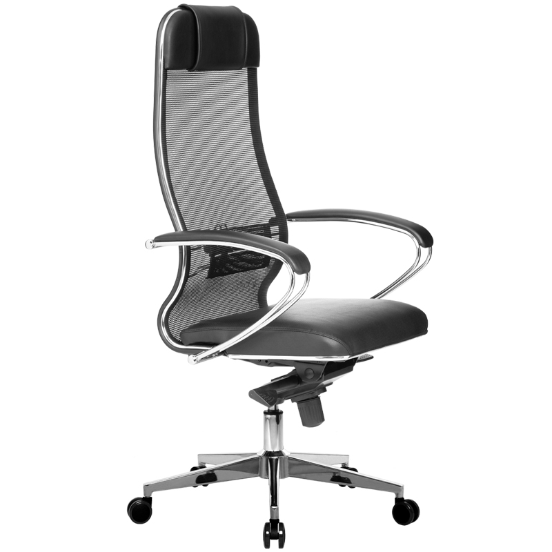 Кресло руководителя Метта "Samurai" Comfort-1.01, CH-2, сетка Х2 черн/экокожа MPES черн., мультиблок - фото 2