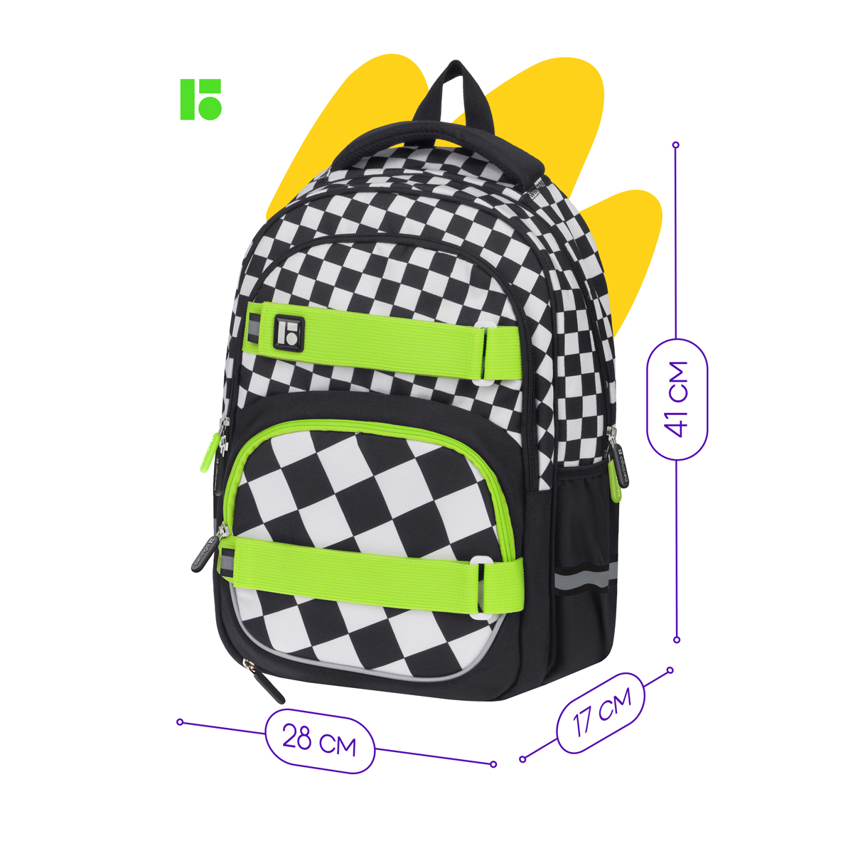 Рюкзак Berlingo Free Spirit "Street", 41*28*17см, 2 отделения, 3 кармана, уплотненная спинка - фото 3
