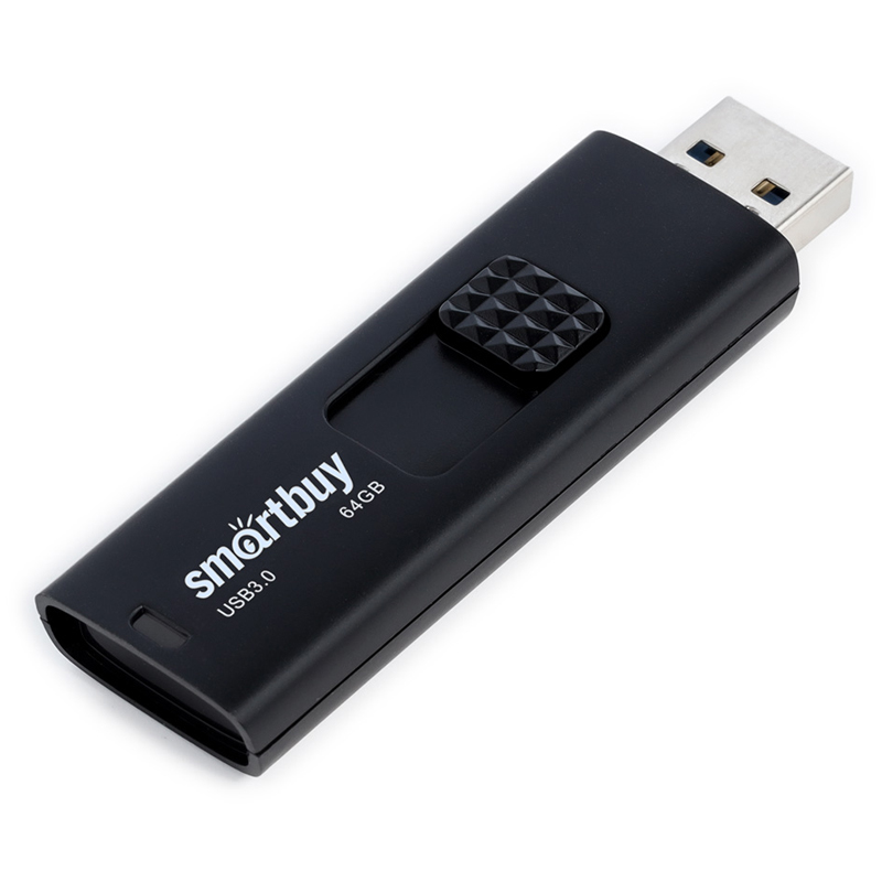Память Smart Buy "Fashion" 64GB, USB 3.0 Flash Drive, черный - фото 1