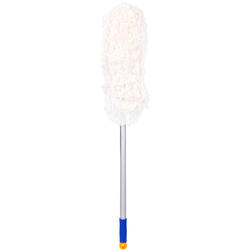 Швабра-рамка OfficeClean Professional, алюм. ручка 75-130см, насадка МОП хлопок (карманы) 40см - фото 3