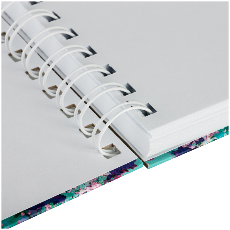 Скетчбук 80л., А5 BG "Цветение", на гребне, матовая ламинация, выб. лак, 120г/м2 - фото 6