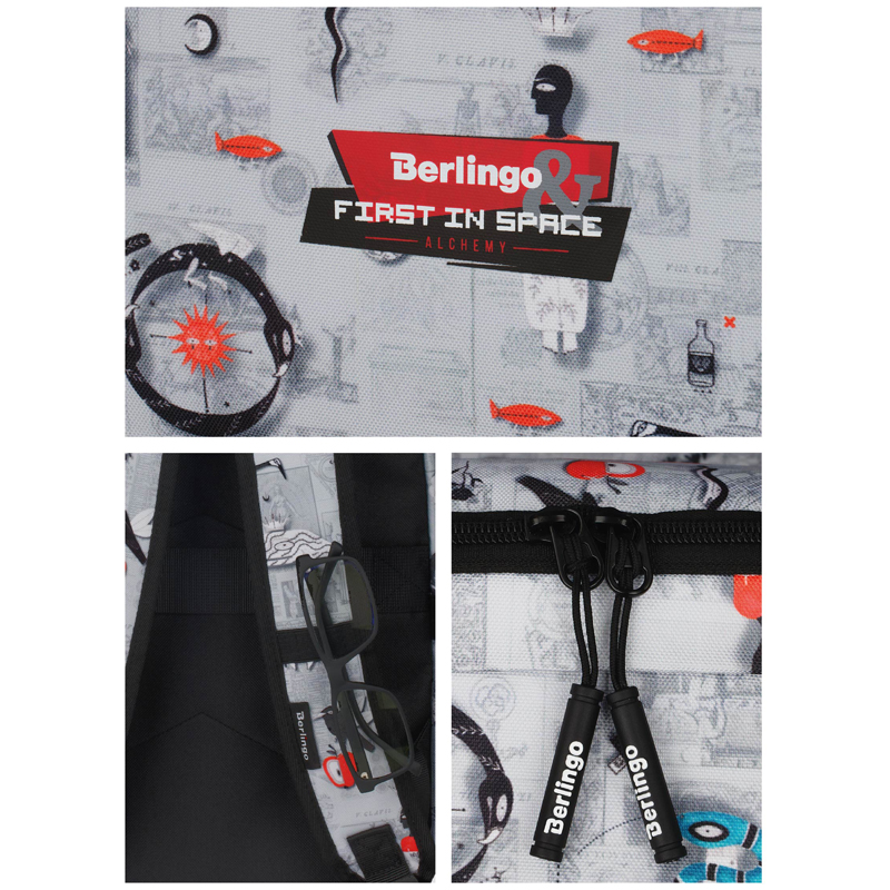Рюкзак Berlingo Casual "First in Space" 39,5*27*13см, 1 отделение, 3 кармана, уплотненная спинка - фото 10