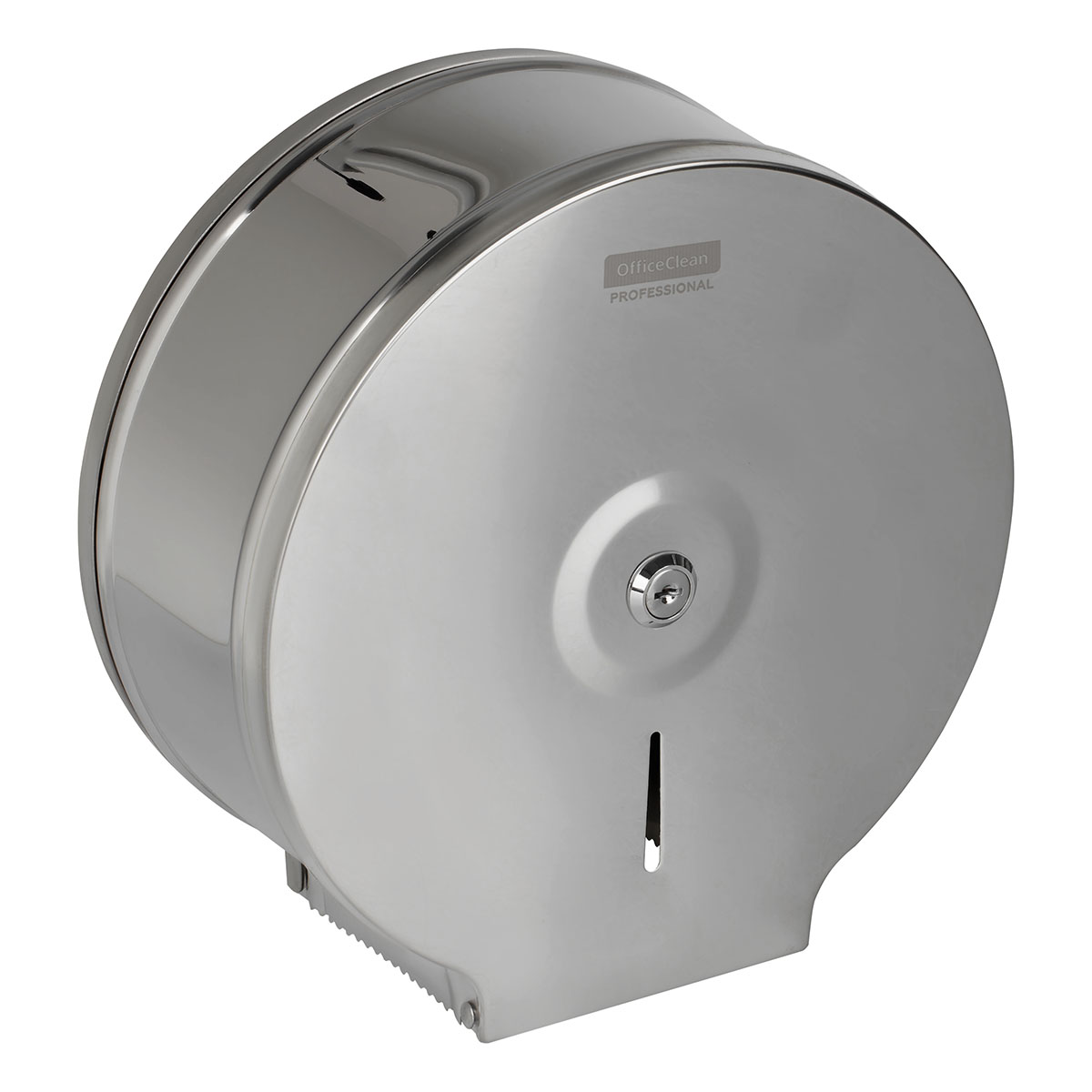 Диспенсер для туалетной бумаги OfficeClean Professional, нержавеющая сталь, глянцевое покрытие - фото 1