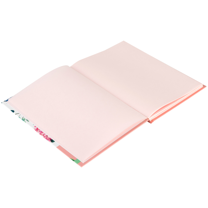 Скетчбук 80л., А5 BG "Цветущая гортензия", 7БЦ, матовая ламинация, розовый блок, 80г/м2 - фото 4