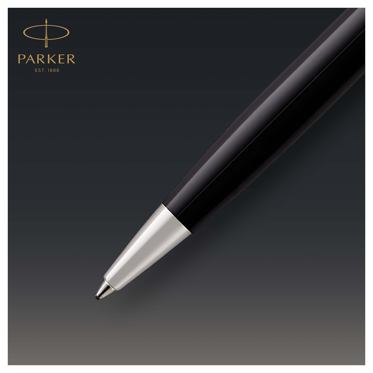 Ручка шариковая Parker "Sonnet Black Lacquer CT" черная, 1,0мм, поворот., подарочная упаковка - фото 4