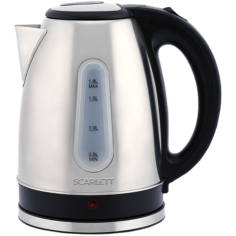 Чайник электрический Scarlett SC-EK21S75, 1,8л, 2200Вт, нержавеющая сталь - фото 3