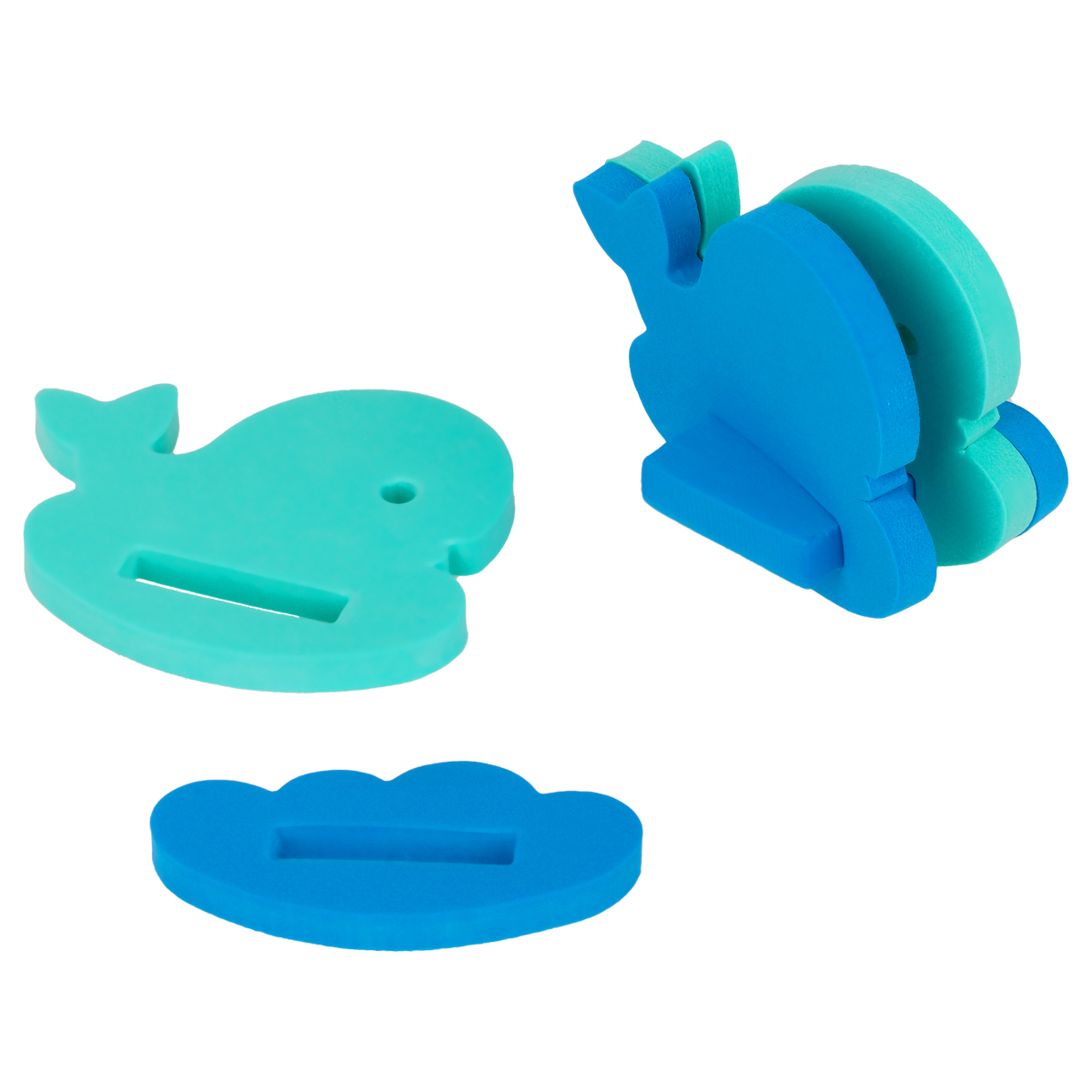 Игрушка-конструктор для купания ТРИ СОВЫ "Краб и кит", EVA, 6 элементов, 2 игрушки - фото 5