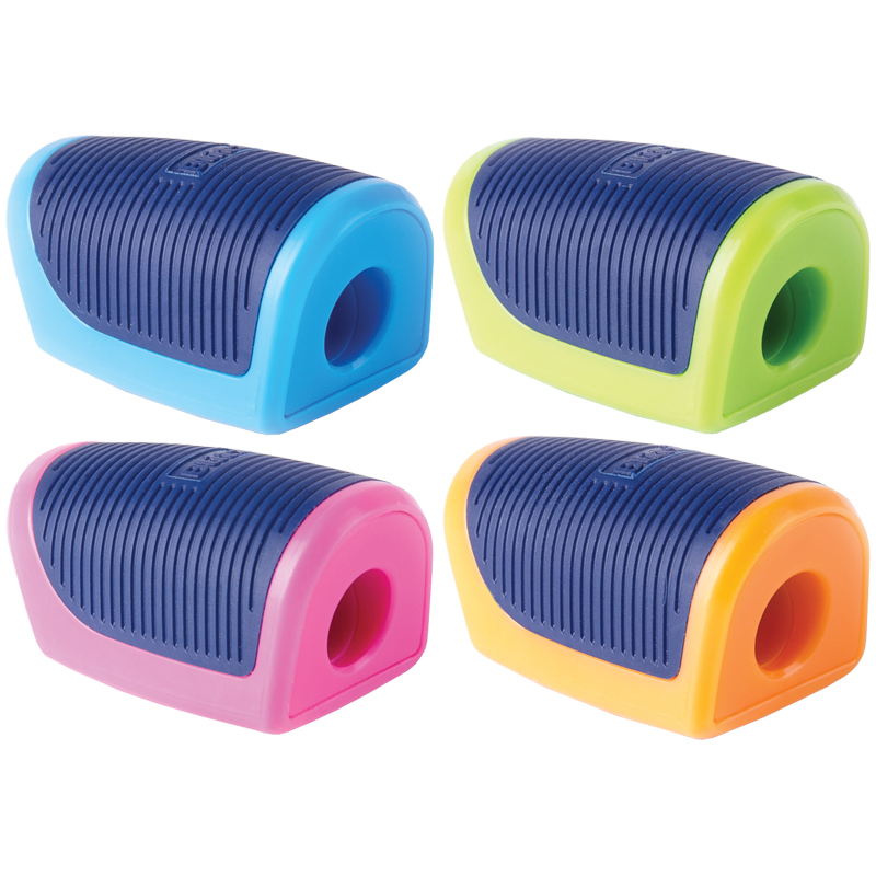 Точилка пластиковая Berlingo "Blitz" 1 отверстие, ассорти, дисплей - фото 1