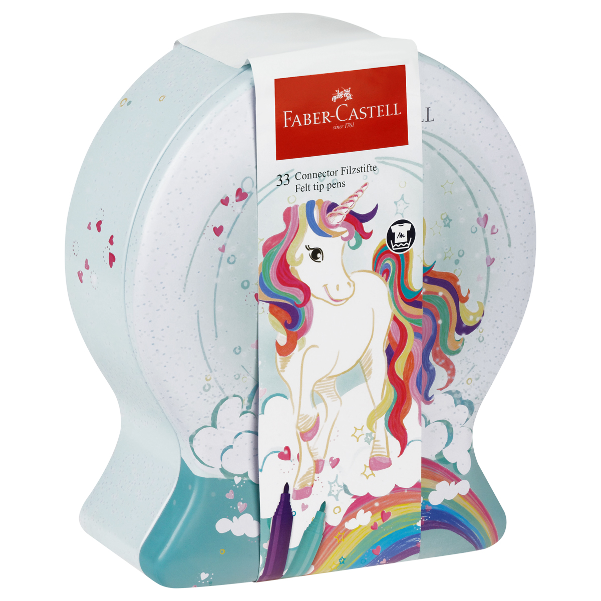 Набор для рисования Faber-Castell "Connector Unicorn" 33 фломастера - фото 1