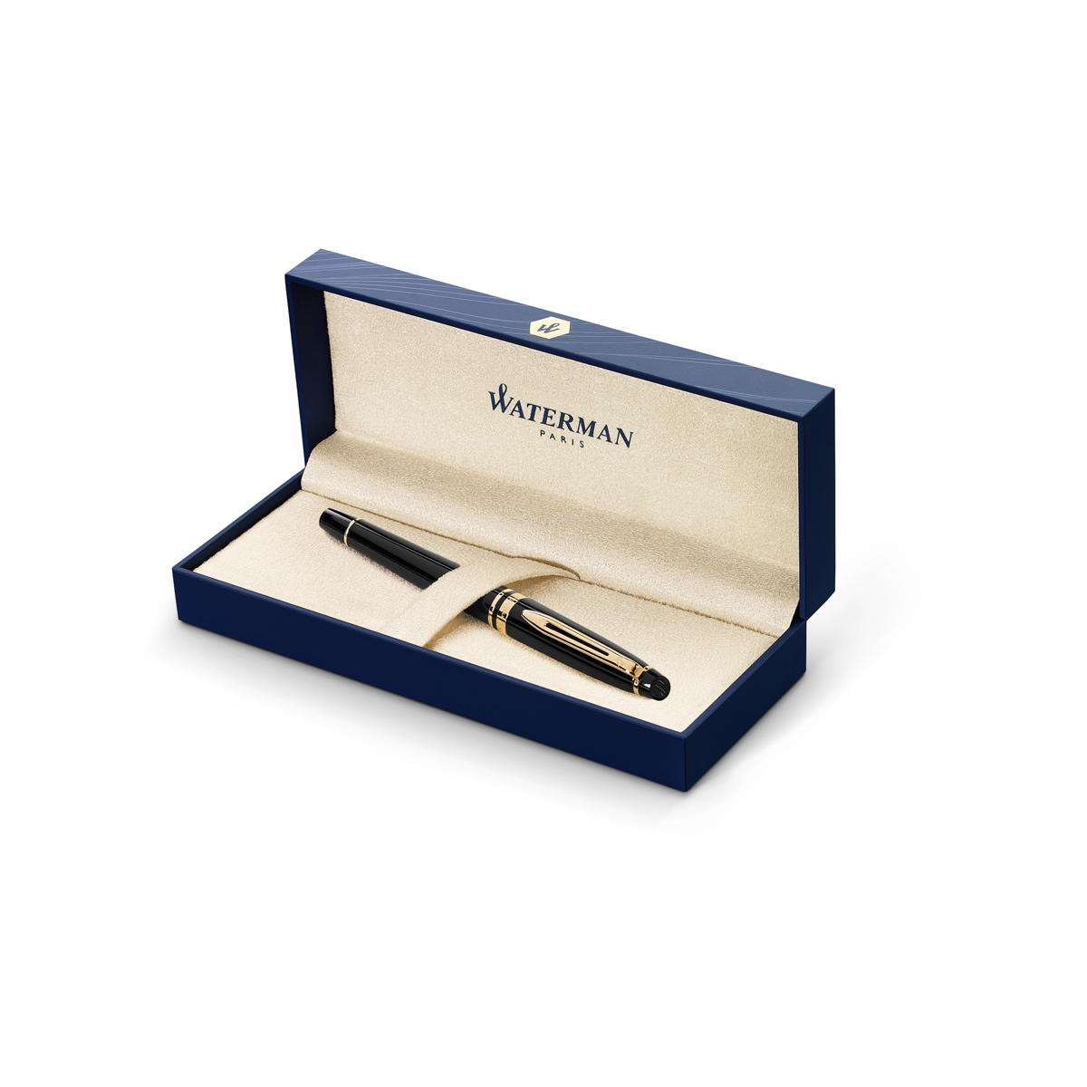 Ручка-роллер Waterman "Expert Black Lacquer GT" черная, 0,8мм, подарочная упаковка - фото 5