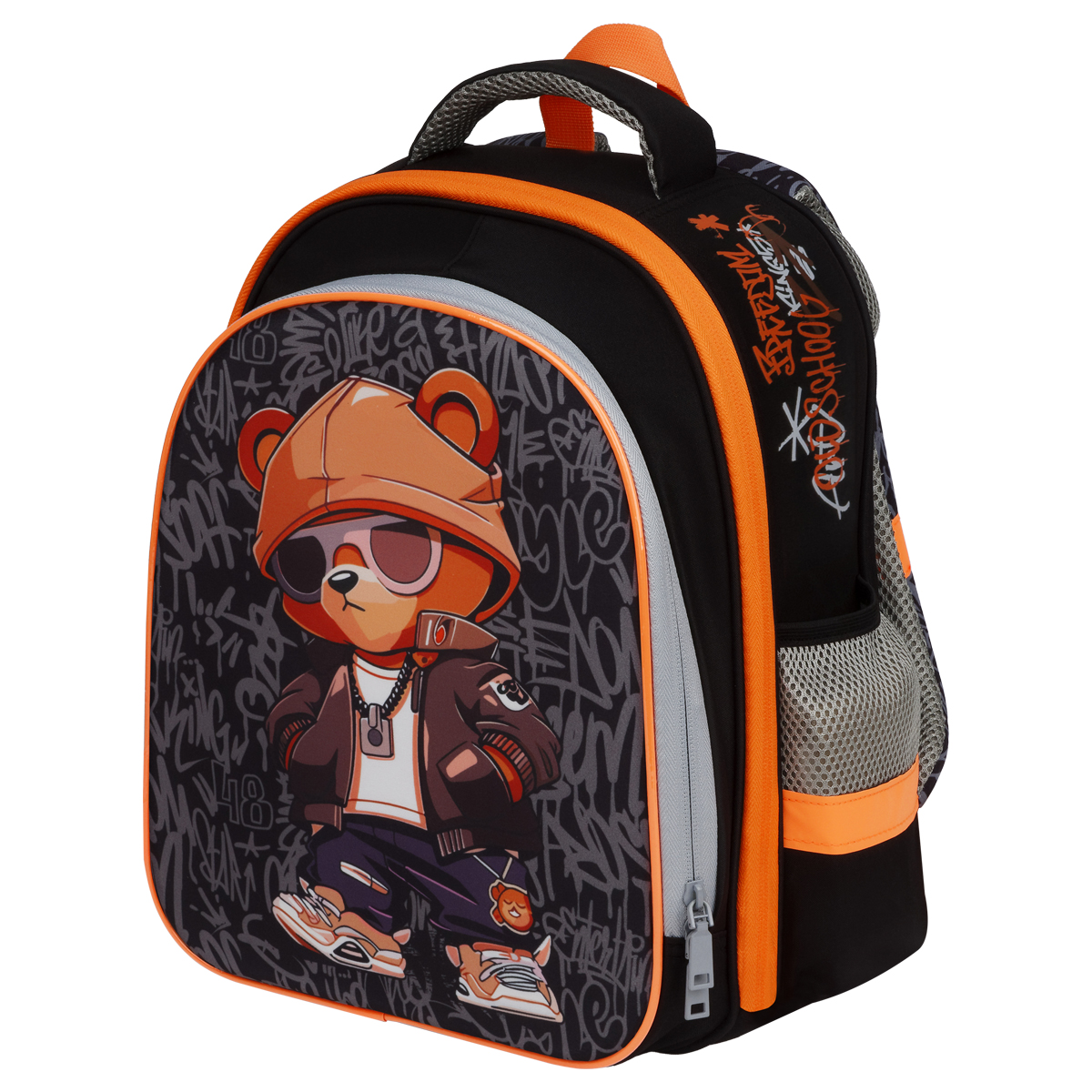 Ранец ArtSpace School Friend Light "Bear" 35*29*12см, 2 отделения, 2 кармана, анатомическая спинка - фото 5