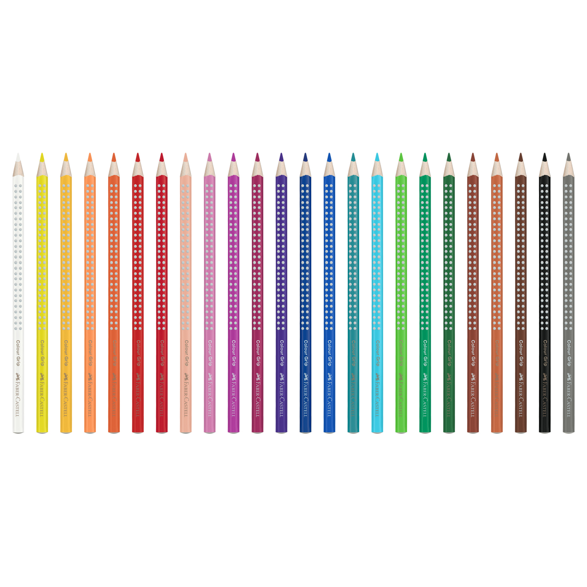 Карандаши цветные Faber-Castell "Grip", 24цв., трехгран., заточен., картон, европодвес - фото 2