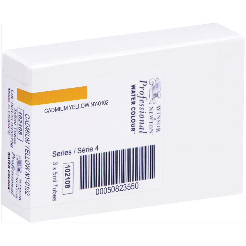 Акварель художественная Winsor&Newton "Professional", 5мл, туба, №108 кадмий желтый - фото 6