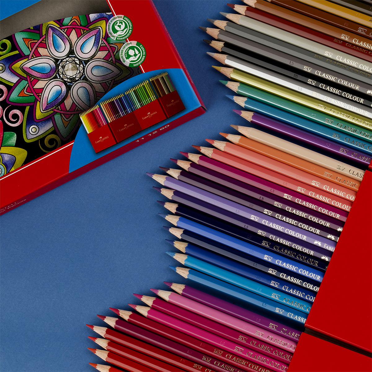 Карандаши цветные Faber-Castell, 60цв., заточен., картон. подставка, европодвес - фото 8
