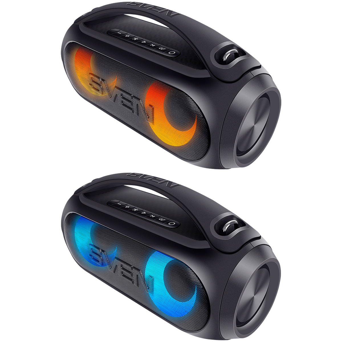 Колонка портативная Sven PS-380, 40W, Bluetooth, FM, USB, защита от воды, подсветка, черный - фото 6