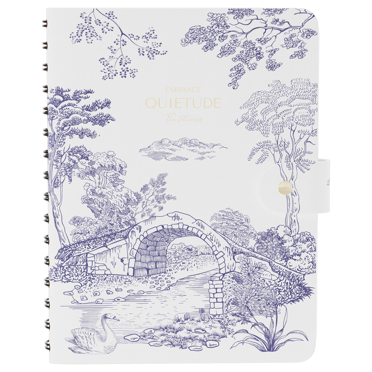 Ежедневник недатированный, А5, 136л., мягкий переплет, экокожа, BG "Embrace. Serenity", на гребне, подарочная  коробка, ручка в комплекте - фото 2