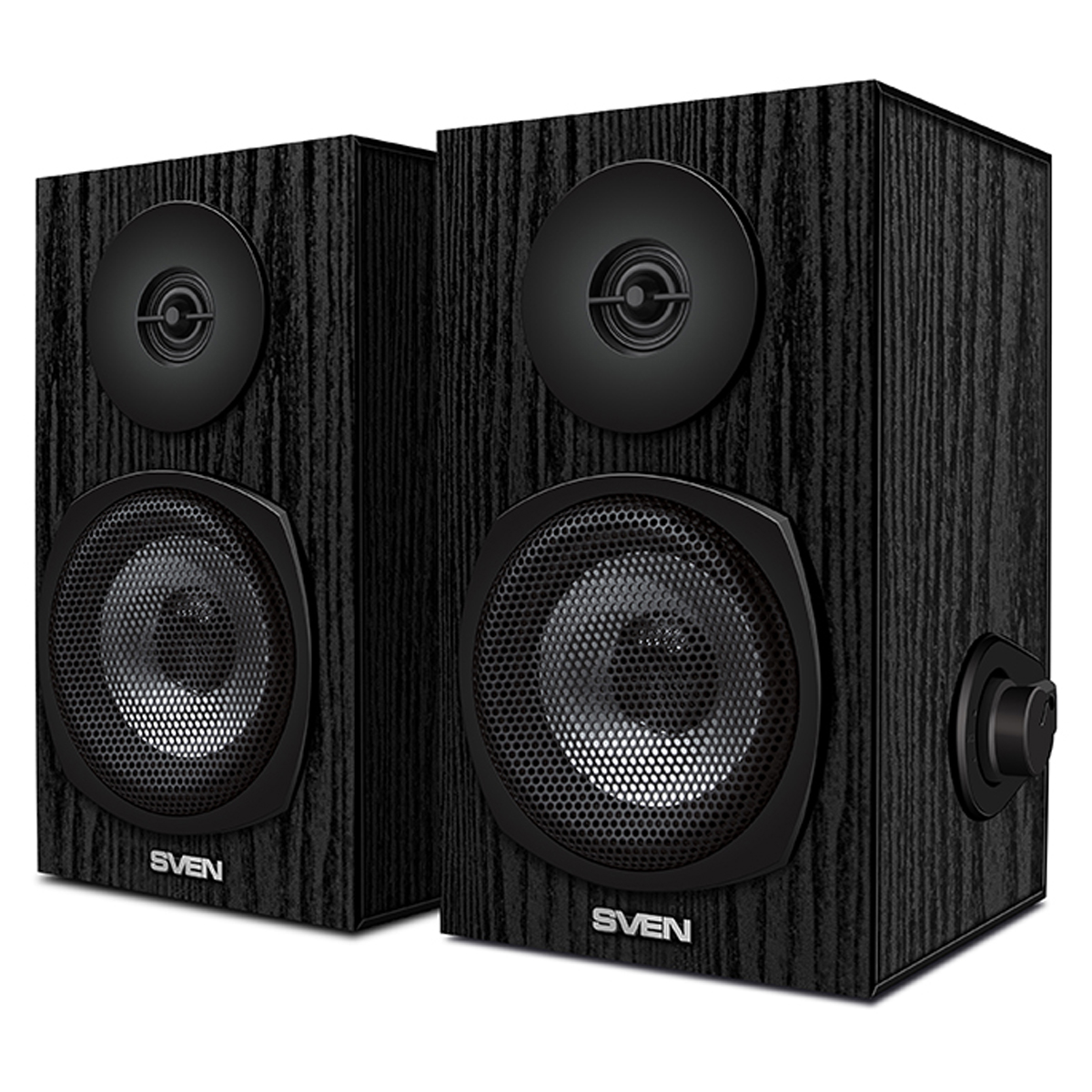 Колонки Sven SPS-575, 2*3W, деревянный корпус, питание через USB, черный - фото 1