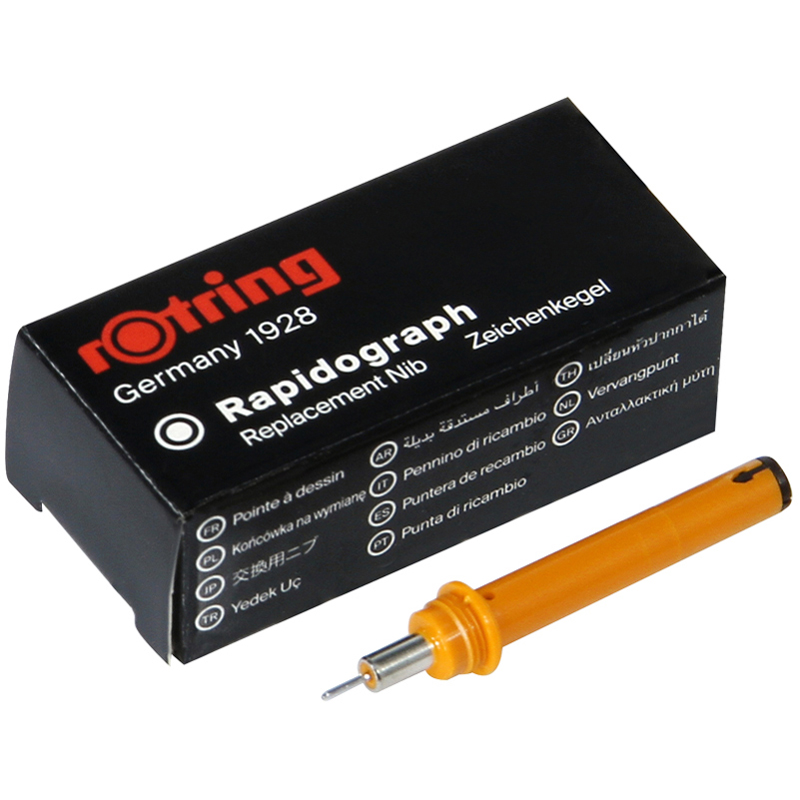 Пишущий элемент для рапидографа Rotring 0,4мм, картон. упаковка - фото 1