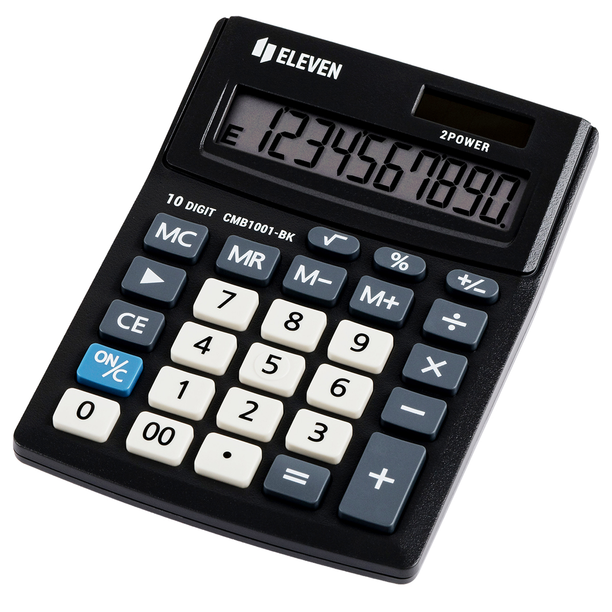Калькулятор настольный Eleven Business Line CMB1001-BK, 10 разрядов, двойное питание, 102*137*31мм, черный - фото 1