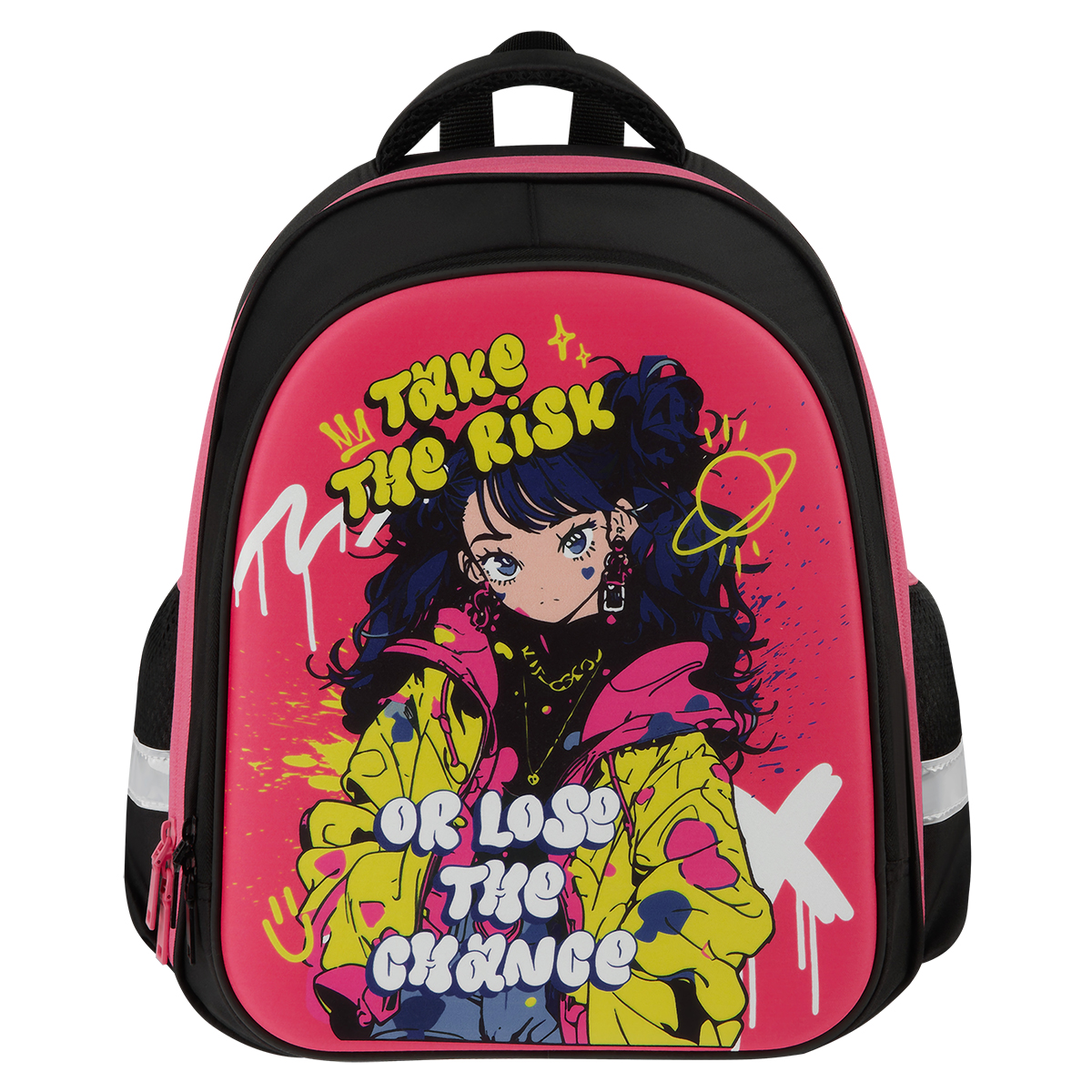 Ранец ArtSpace School Friend Light "Take the risk" 35*29*12см, 2 отделения, 2 кармана, анатомическая спинка - фото 2
