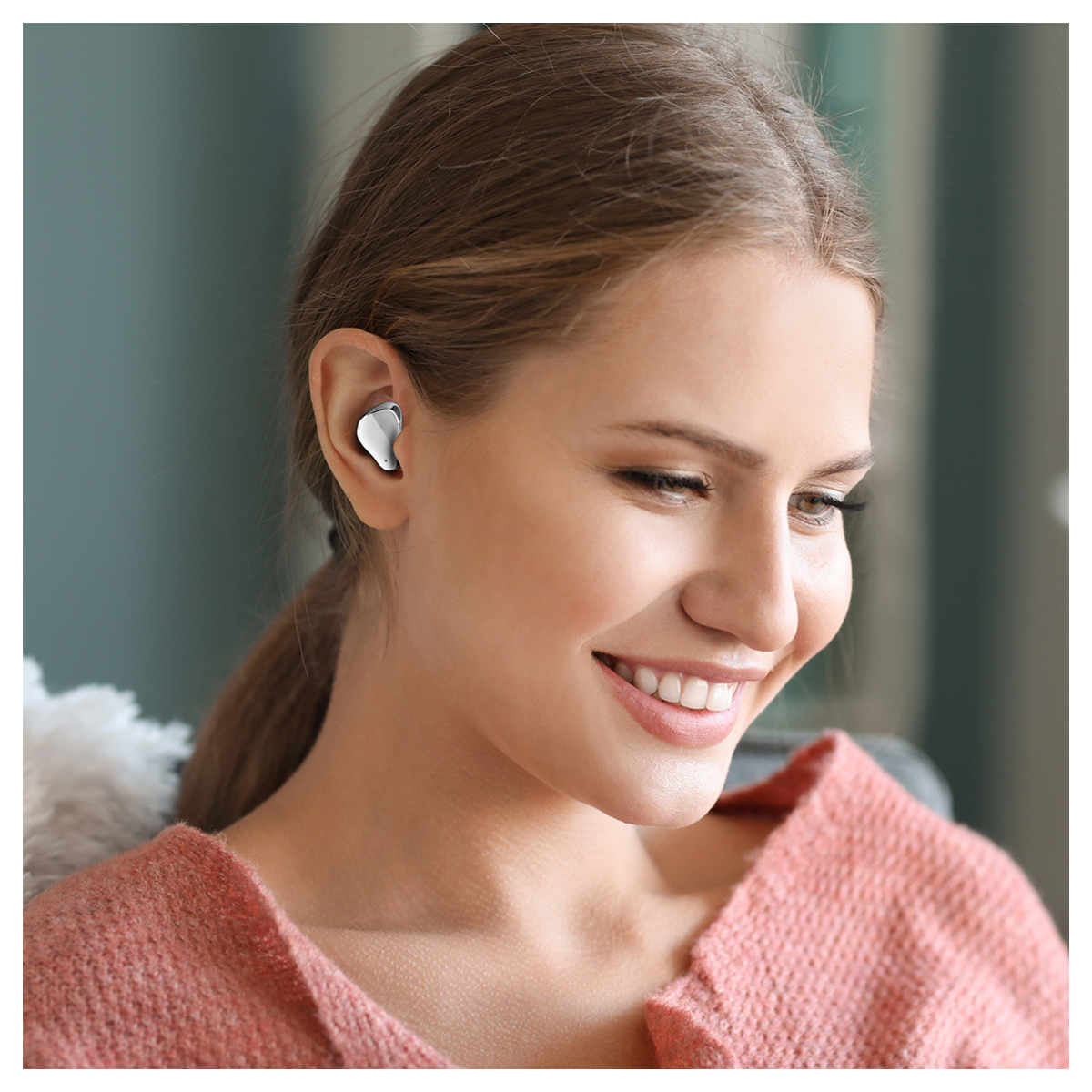 Наушники с микрофоном беспроводные Smartbuy Boa, Bluetooth 5.1, сенс. упр., разъем Type-C, белый - фото 4