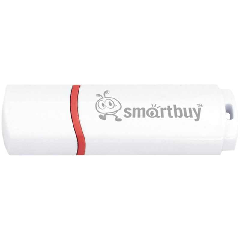 Флеш-память Smartbuy Crown, 8Gb, USB 2.0, бел, SB8GBCRW-W - фото 1