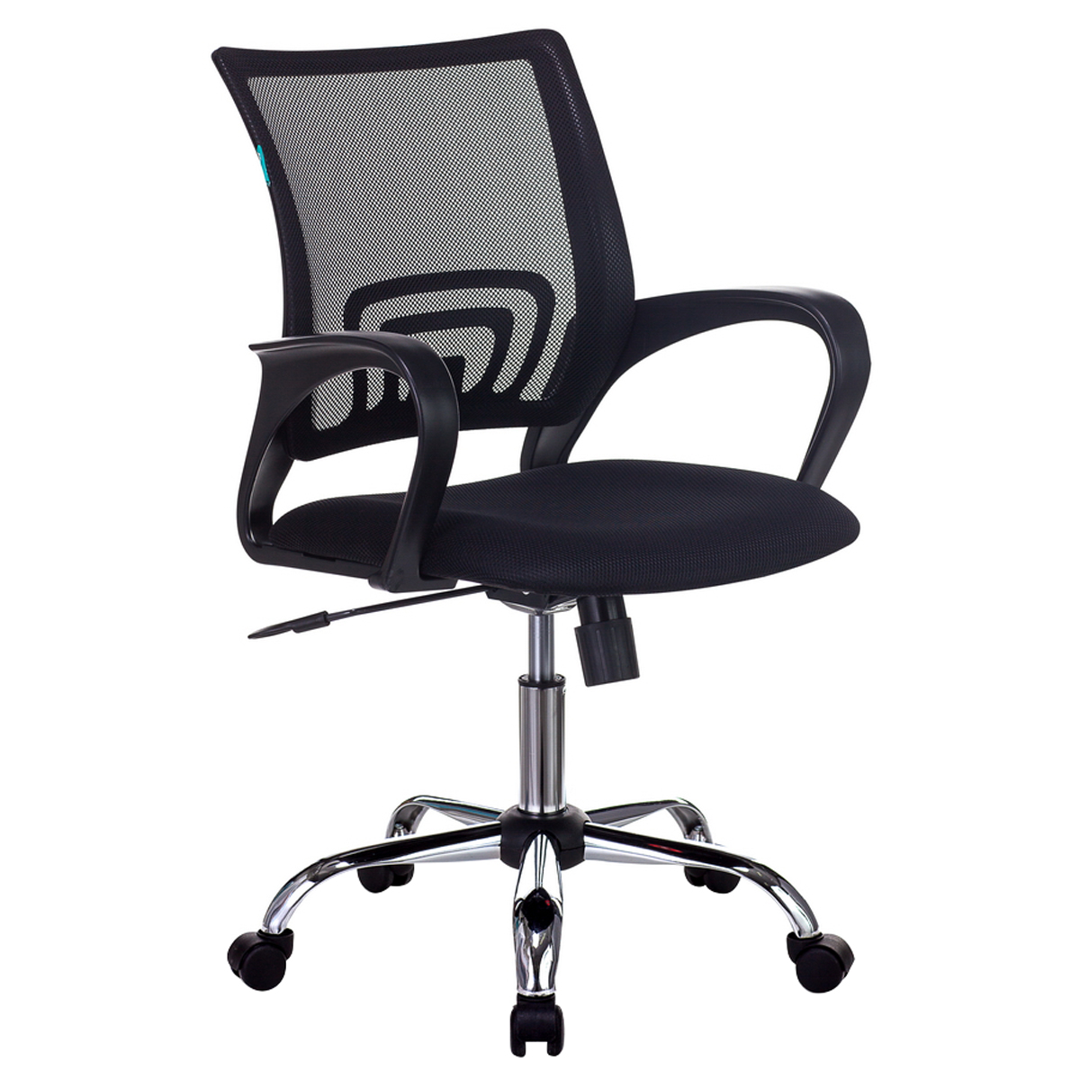 Кресло оператора Бюрократ CH-695NSL, спинка сетка черная TW-01, сиденье ткань черная TW-11, механизм качания (до 150кг) - фото 1