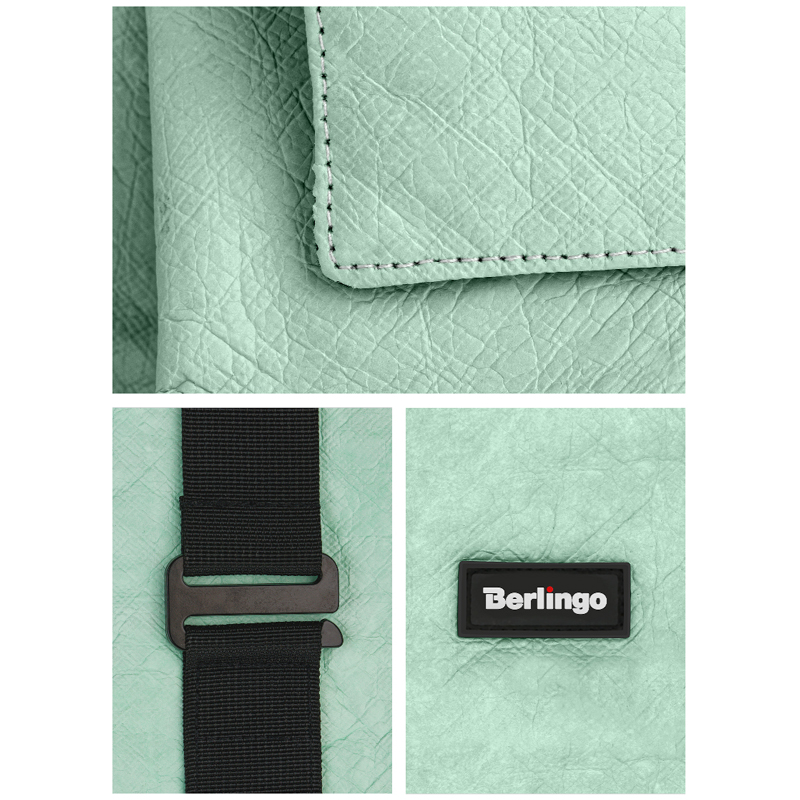 Рюкзак Berlingo Trends "Eco mint" 36*28,5*13см, 1 отделение, тайвек - фото 8