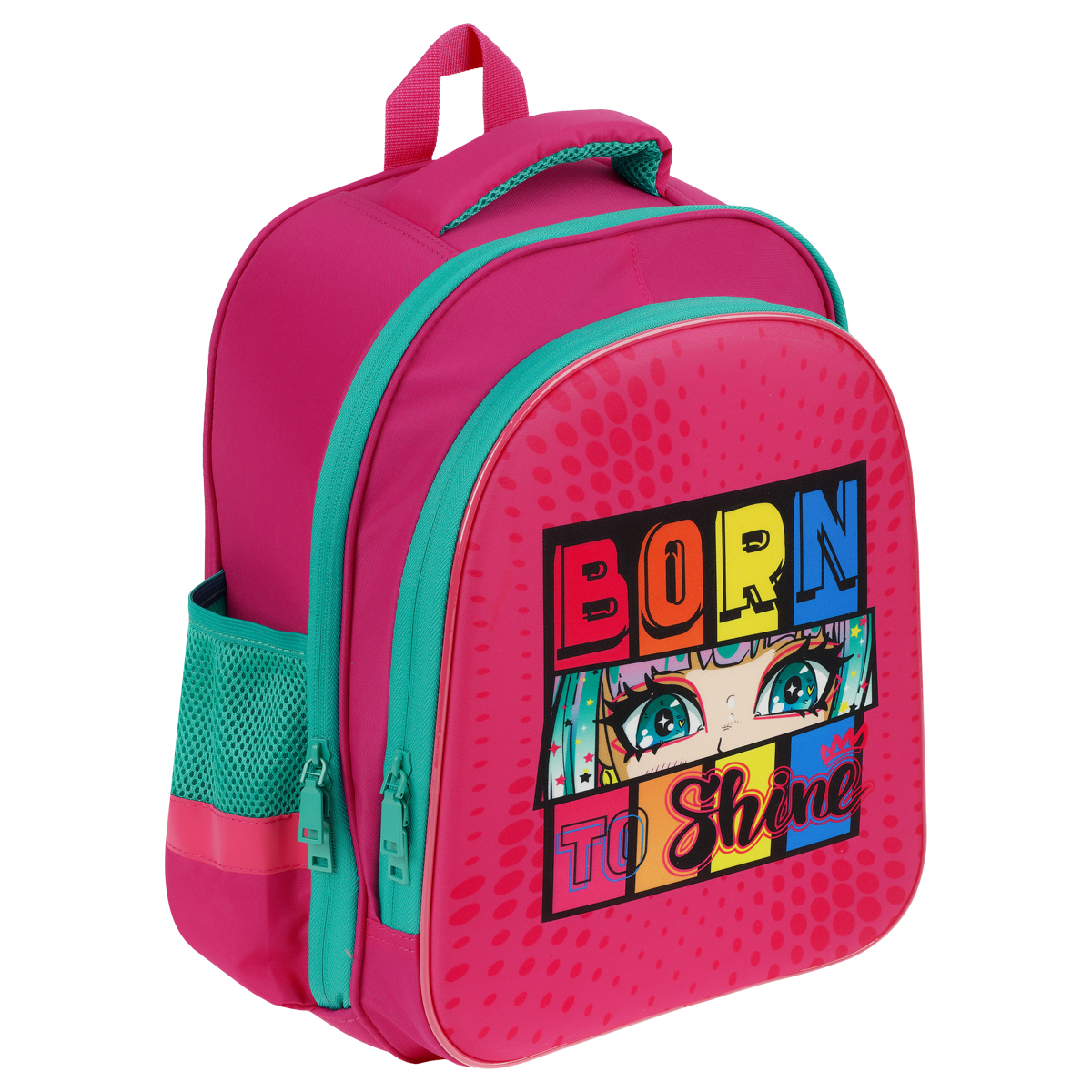Ранец ArtSpace School Friend Light "Born to Shine" 35*29*12см, 2 отделения, 2 кармана, анатомическая спинка - фото 1