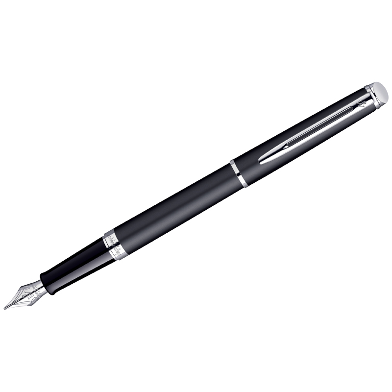 Ручка перьевая Waterman "Hemisphere Matt Black PТ" черный, 0,8мм, подарочная упаковка - фото 1