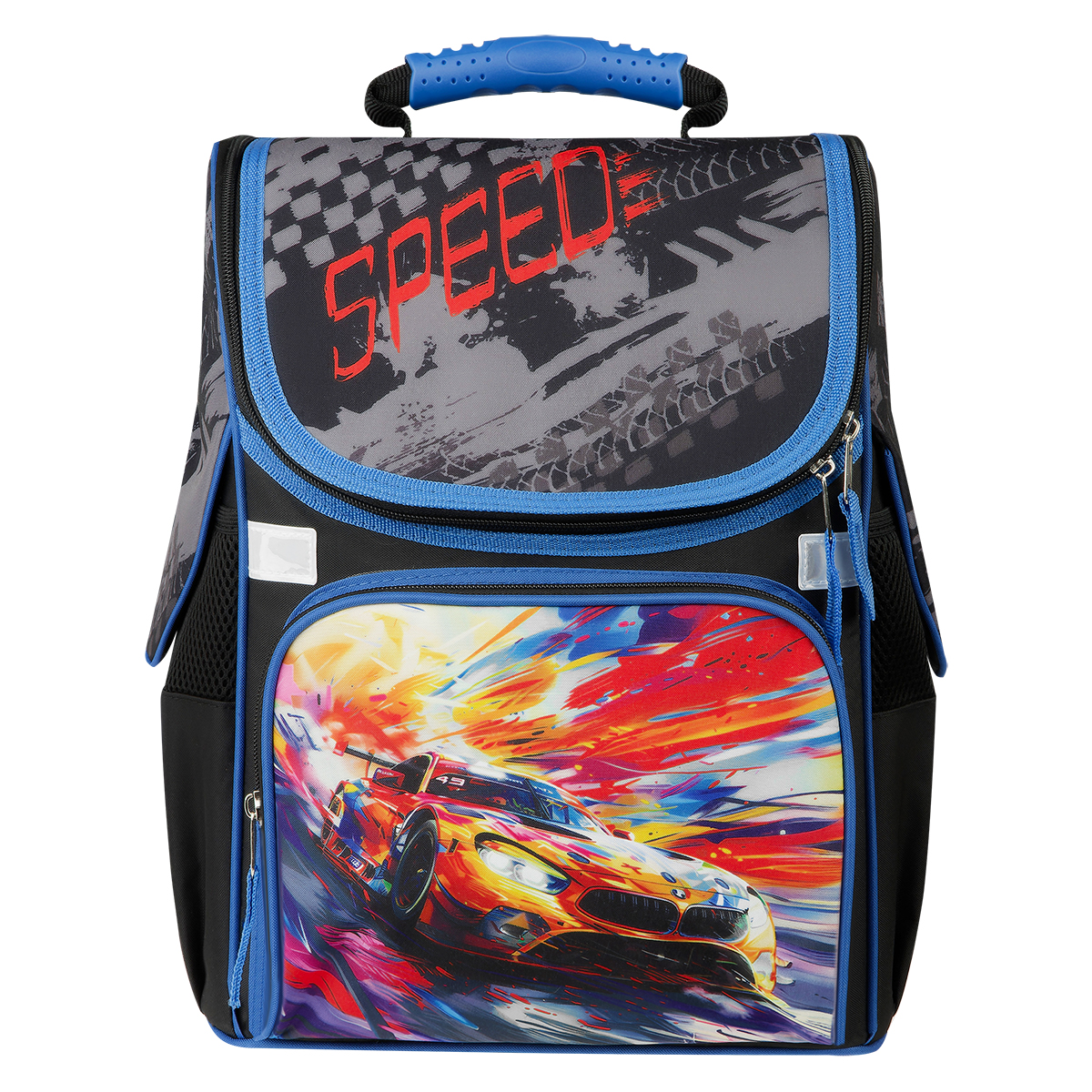 Ранец ArtSpace Junior "Speed" 37*28*21см, 1 отделение, 3 кармана, анатомическая спинка - фото 2