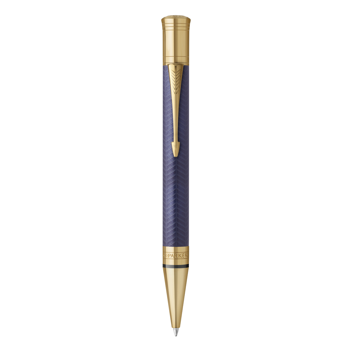 Ручка шариковая Parker "Duofold Prestige Blue Chevron GT" черная, 1,0мм, подарочная упаковка - фото 2