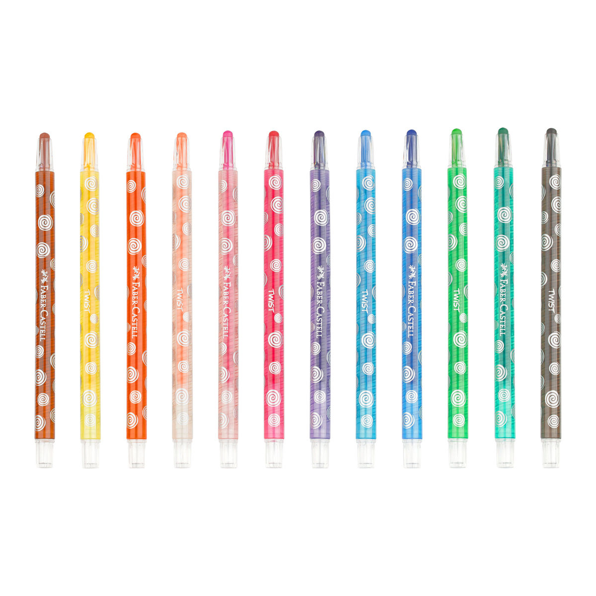 Карандаши восковые Faber-Castell, 12цв., выкручивающийся стержень, картон. упаковка, европодвес - фото 2