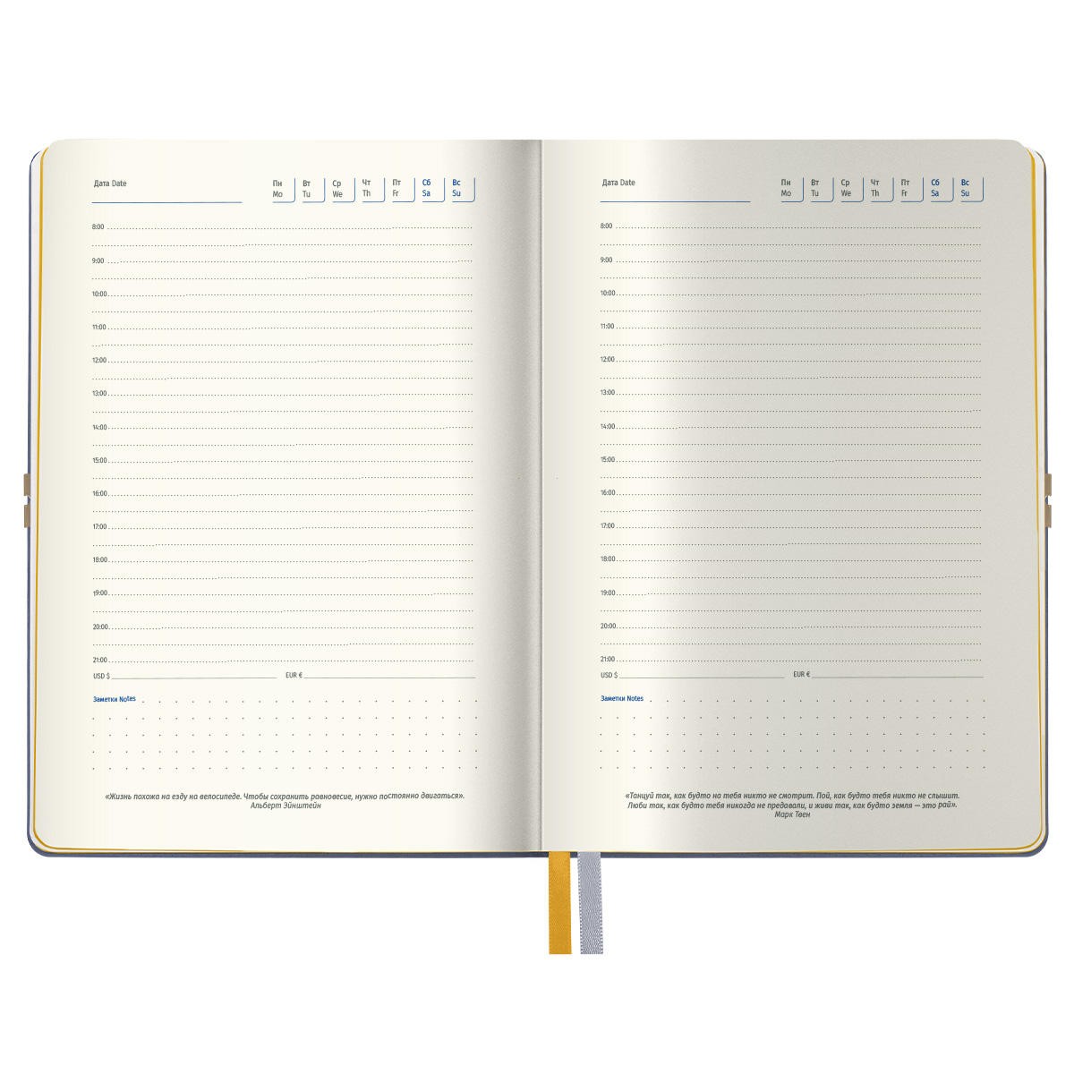 Ежедневник недатированный, А5, 136л., кожзам, Berlingo "Casual", с резинкой, серый, желтый срез - фото 4