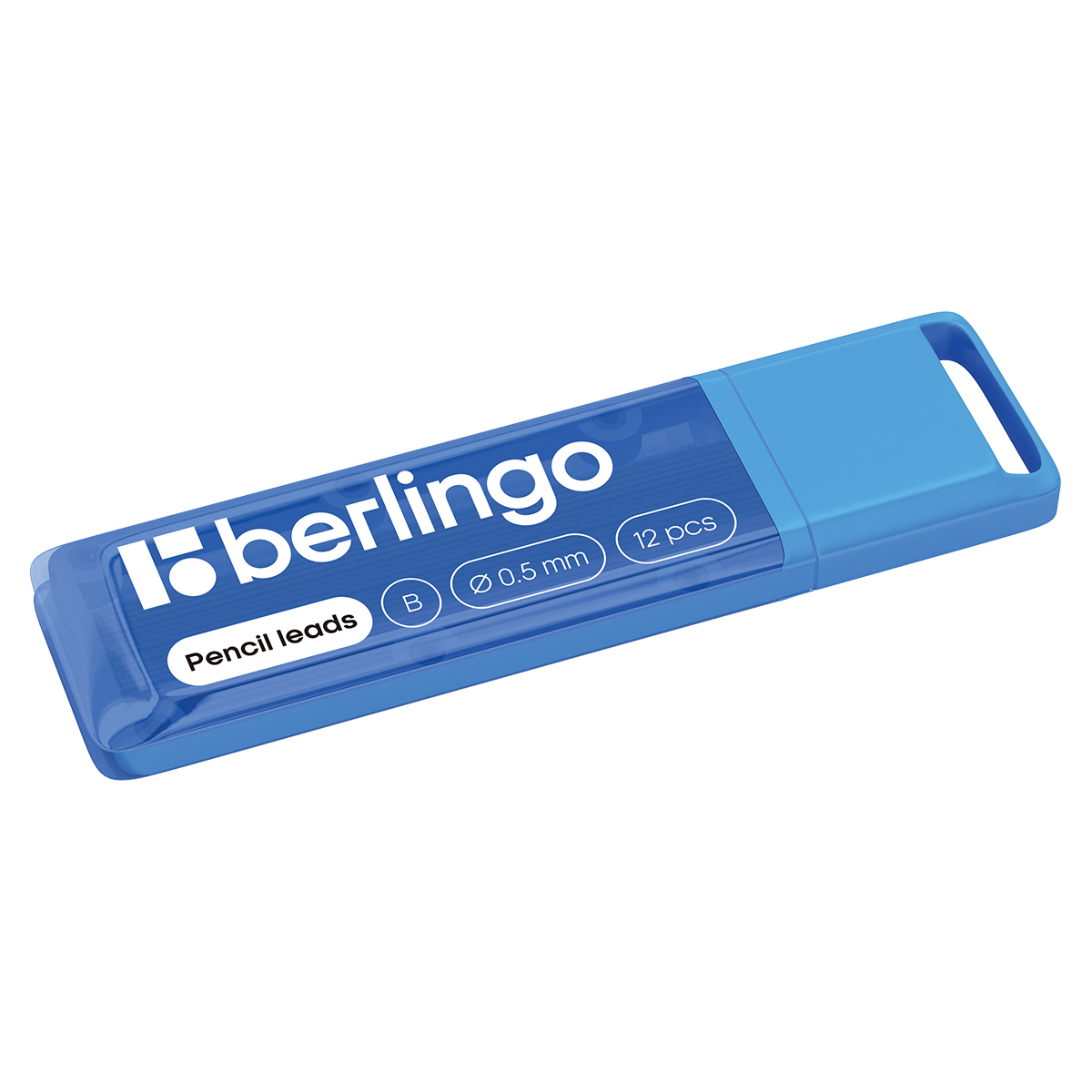 Грифели для механических карандашей Berlingo, 12шт., 0,5мм, B - фото 1
