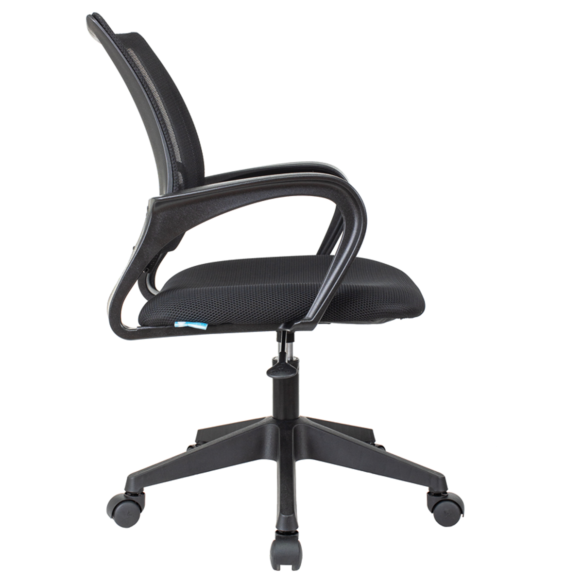 Кресло оператора Helmi HL-M95 R (695) "Airy", спинка сетка черная/сиденье ткань TW черная, пиастра - фото 3