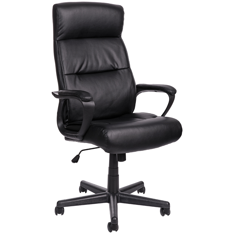 Кресло руководителя Helmi HL-Е28 "Approved", экокожа черная - фото 1
