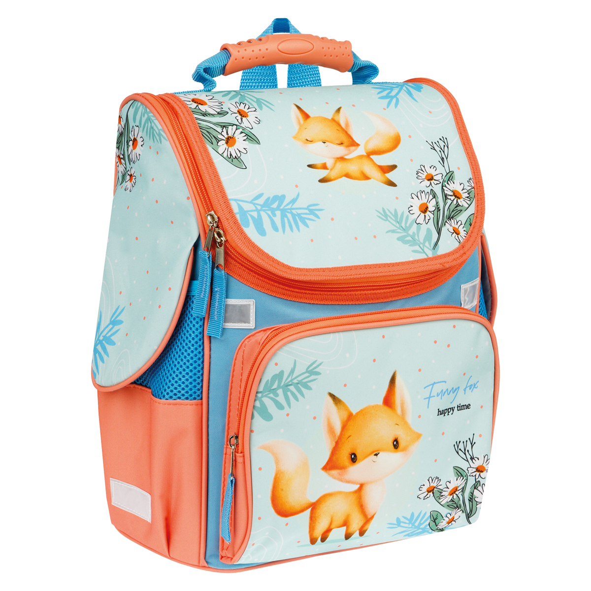 Ранец ArtSpace Junior "Foxy" 37*28*21см, 1 отделение, 3 кармана, анатомическая спинка - фото 1