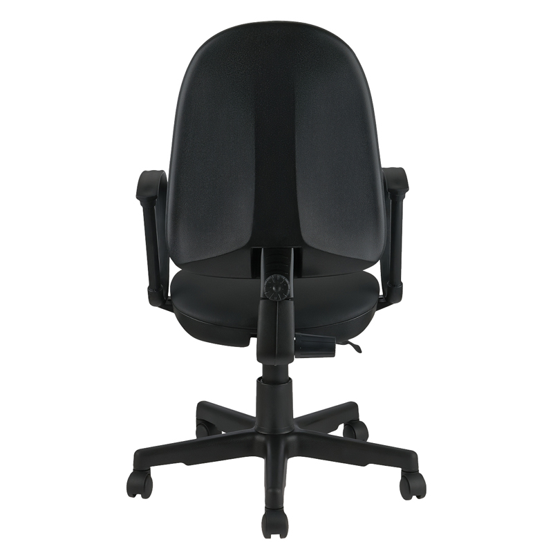 Кресло оператора Helmi HL-M30 "Престиж", кожзам черный - фото 4