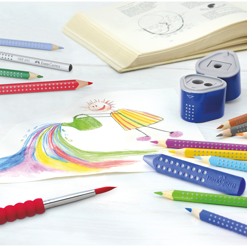 Карандаши цветные Faber-Castell "Grip", 24цв., трехгран., заточен., картон, европодвес - фото 8