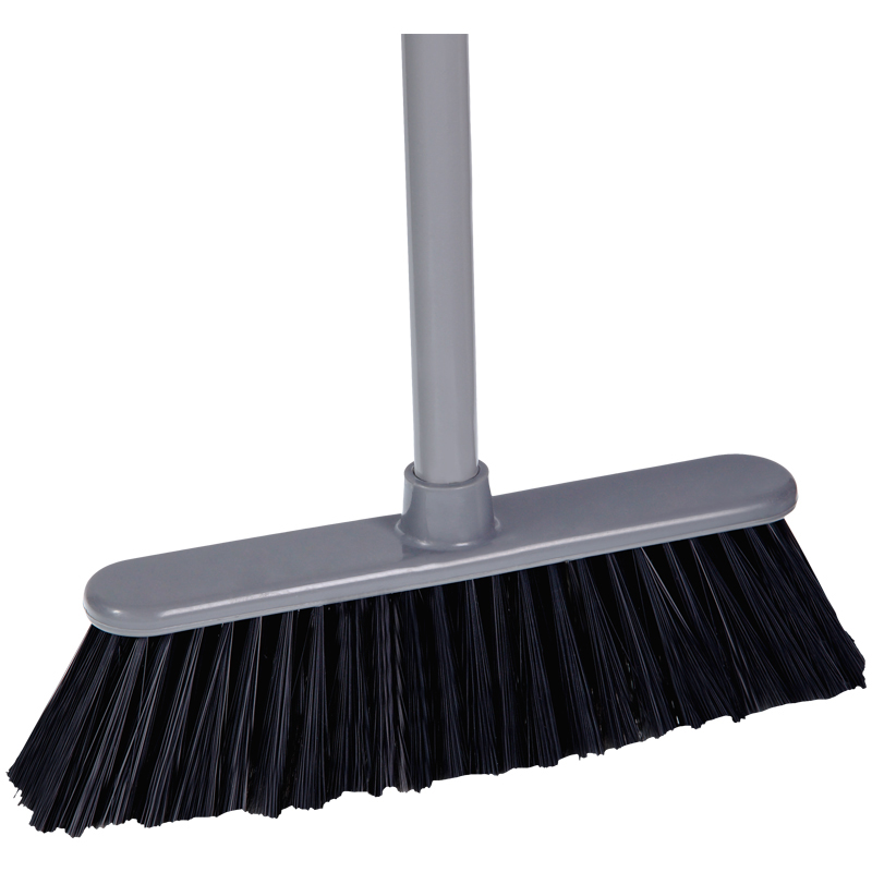 Щетка для уборки OfficeClean Professional с черенком 117см, ширина 30см, щетина 7см, пластиковая, еврорезьба - фото 2
