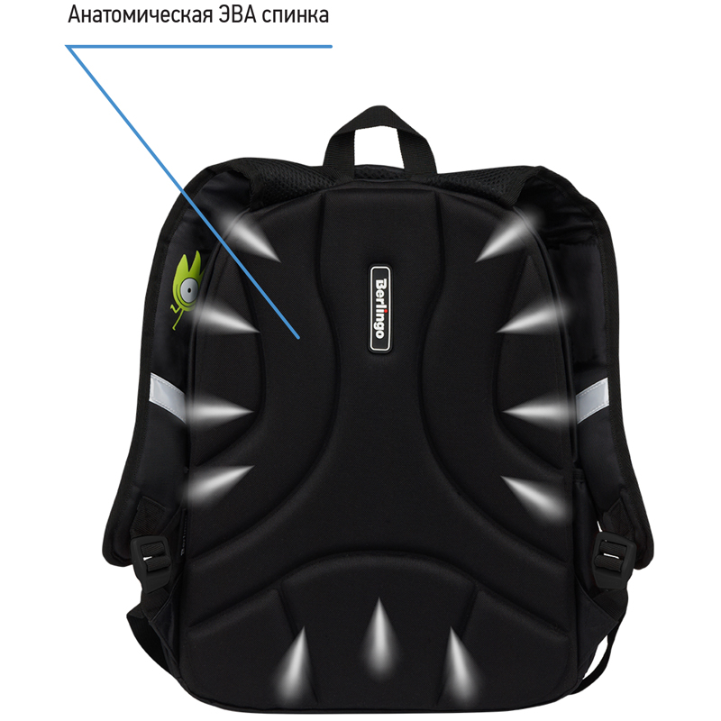 Рюкзак Berlingo Boom "Monsters" 38,5*29*12см, 2 отделения, 3 кармана, анатомическая ЭВА спинка - фото 4