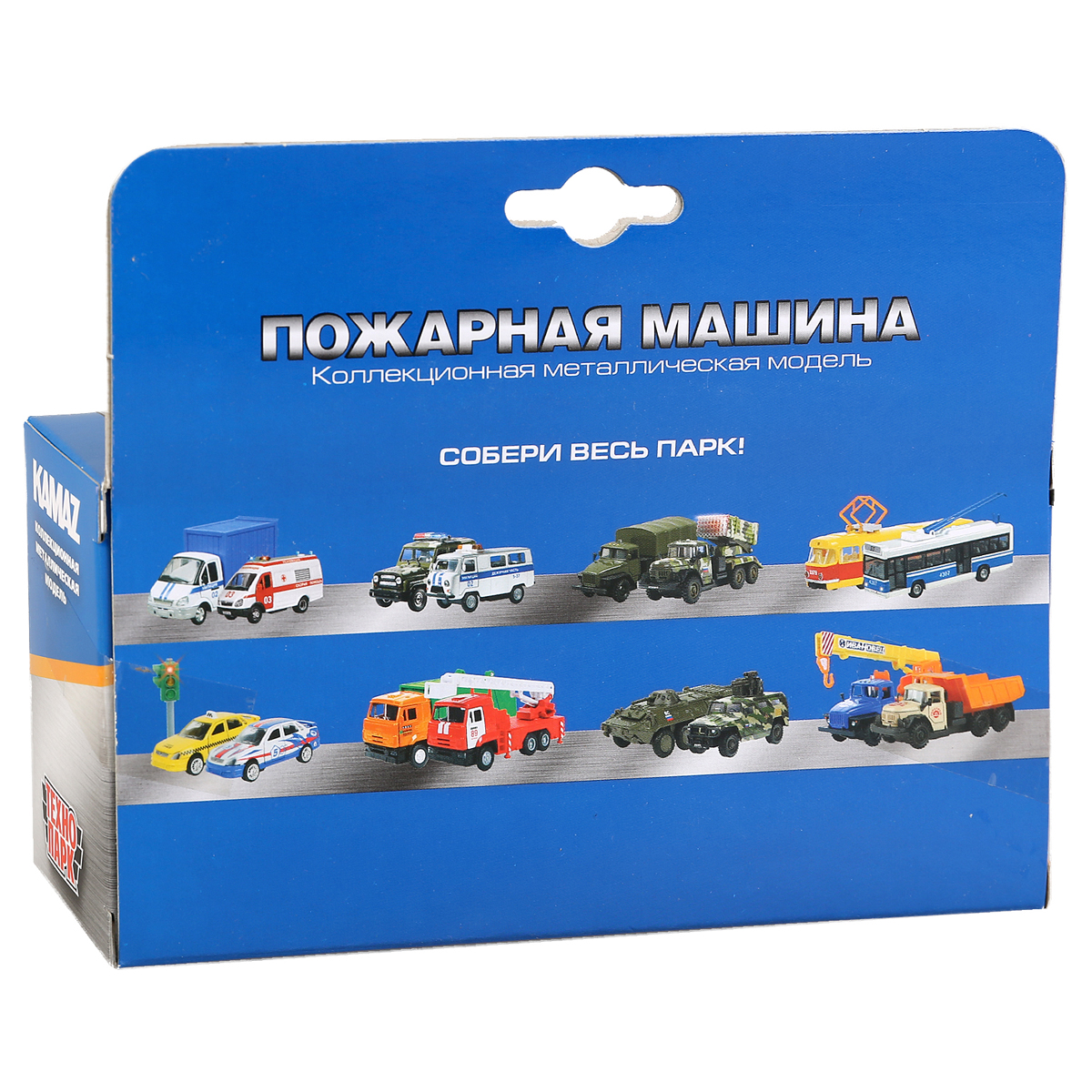 Машина игрушечная Технопарк "Пожарная машина", KAMAZ, металл., 12см, инерционная, с подвижными элементами - фото 6