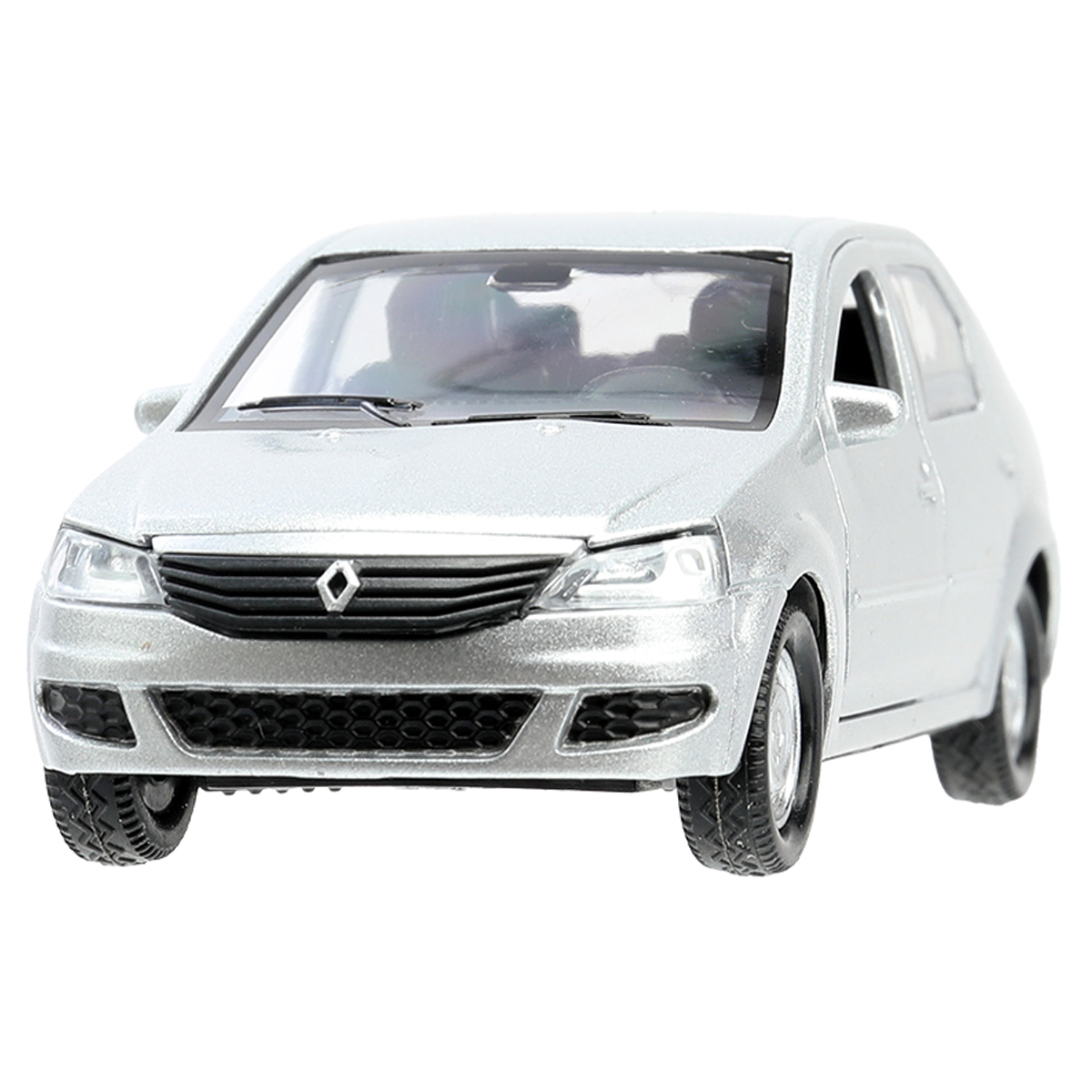 Машина игрушечная Технопарк "Renault Logan", RENAULT, металл., 12см, серебристый, с подвижными элементами - фото 5
