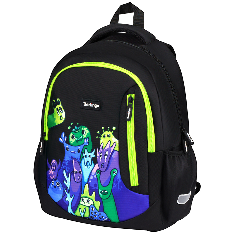 Рюкзак Berlingo Boom "Monsters" 38,5*29*12см, 2 отделения, 3 кармана, анатомическая ЭВА спинка - фото 1