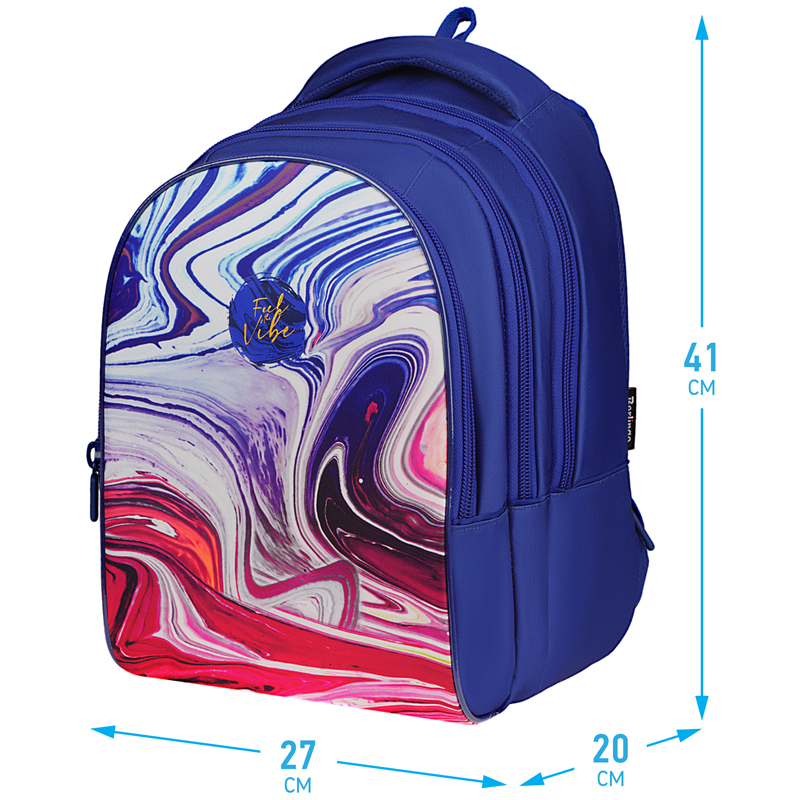 Рюкзак Berlingo inStyle "Liquid Wave" 41*27*20см, 3 отделения, 1 карман, эргономичная спинка - фото 2