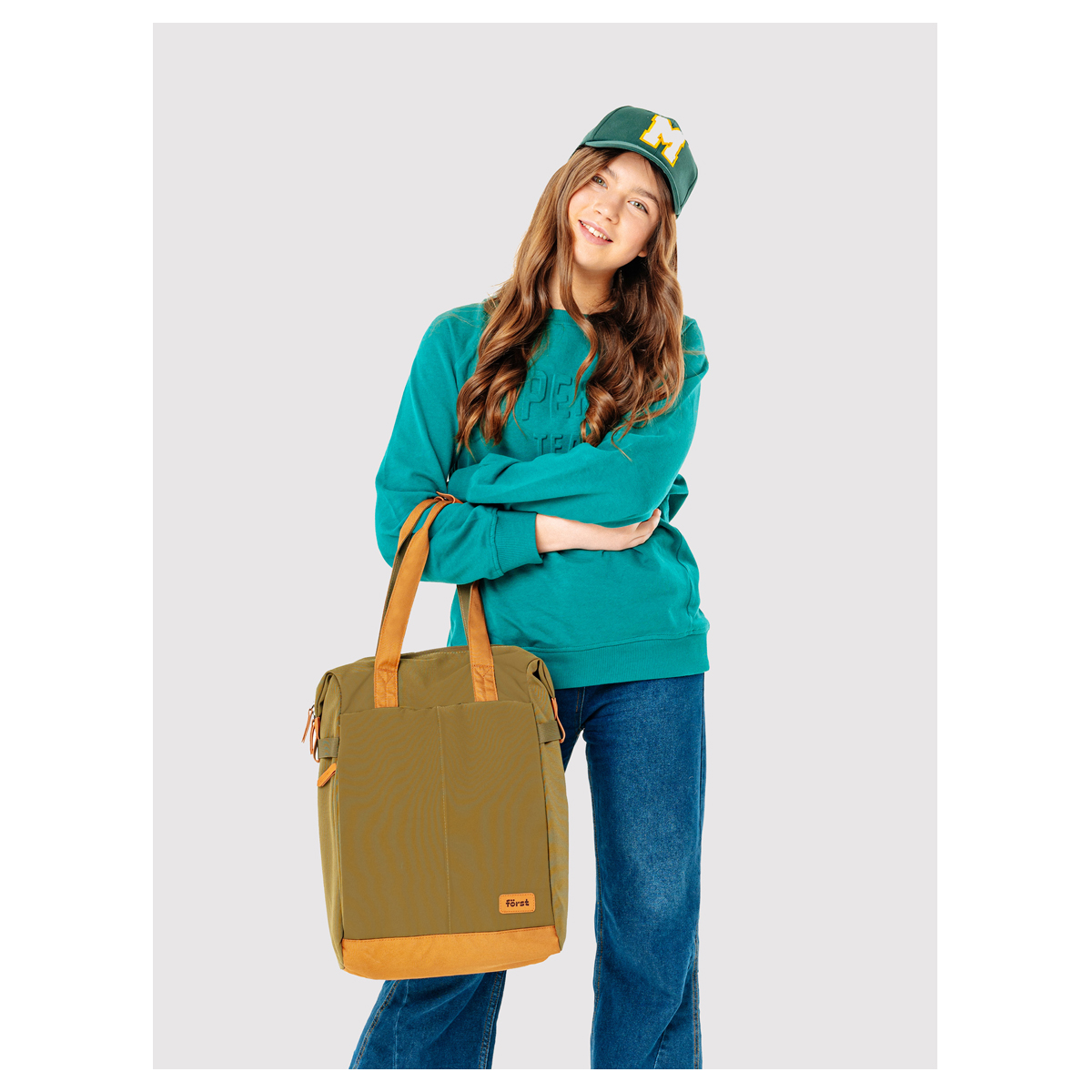 Рюкзак F?rst F-Casual "Green" 42*28,5*12,5см, 1 отделение, 1 карман, уплотненная спинка - фото 7